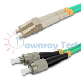 Cordón de parcheo de fibra óptica Multimodo LC-FC Dúplex 10m (32.81pies) OM3 LC/UPC-FC/UPC 50/125μm LSZH 2.0mm