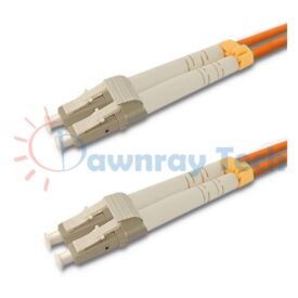 Cordón de parcheo de fibra óptica Multimodo LC-LC Dúplex 30m (98.43pies) OM1 LC/UPC-LC/UPC 62.5/125μm LSZH 2.0mm