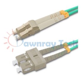 Cordón de parcheo de fibra óptica Multimodo LC-SC Dúplex 10m (32.81pies) OM3 LC/UPC-SC/UPC 50/125μm LSZH 2.0mm