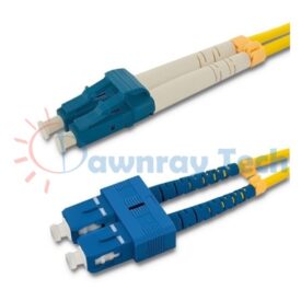 Cordón de parcheo de fibra óptica Monomodo LC-SC Dúplex 10m (32.81pies) OS2 LC/UPC-SC/UPC 9/125μm LSZH 2.0mm