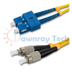 Cordón de parcheo de fibra óptica Monomodo SC-FC Dúplex 1m (3.28pies) OS2 SC/UPC-FC/UPC 9/125μm LSZH 2.0mm
