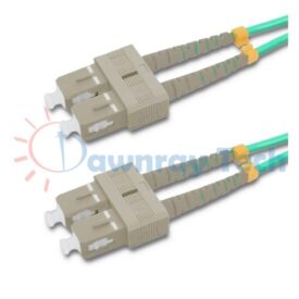 Cordón de parcheo de fibra óptica Multimodo SC-SC Dúplex 1m (3.28pies) OM3 SC/UPC-SC/UPC 50/125μm LSZH 2.0mm