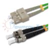 Cordón de parcheo de fibra óptica Multimodo SC-ST Dúplex 5m (16.4pies) OM5 SC/UPC-ST/UPC 50/125μm LSZH 2.0mm