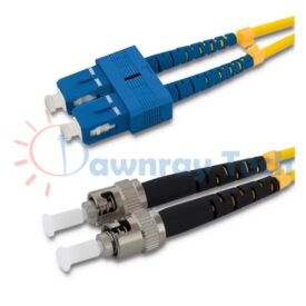 Cordón de parcheo de fibra óptica Monomodo SC-ST Dúplex 10m (32.81pies) OS2 SC/UPC-ST/UPC 9/125μm LSZH 2.0mm