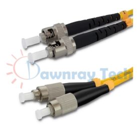 Cordón de parcheo de fibra óptica Monomodo ST-FC Dúplex 1m (3.28pies) OS2 ST/UPC-FC/UPC 9/125μm LSZH 2.0mm