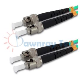 Cordón de parcheo de fibra óptica Multimodo ST-ST Dúplex 3m (9.84pies) OM3 ST/UPC-ST/UPC 50/125μm LSZH 2.0mm