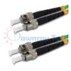 Cordón de parcheo de fibra óptica Multimodo ST-ST Dúplex 15m (49.21pies) OM5 ST/UPC-ST/UPC 50/125μm LSZH 2.0mm