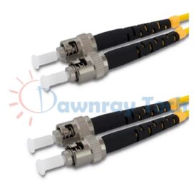 Cordón de parcheo de fibra óptica Monomodo ST-ST Dúplex 3m (9.84pies) OS2 ST/UPC-ST/UPC 9/125μm LSZH 2.0mm