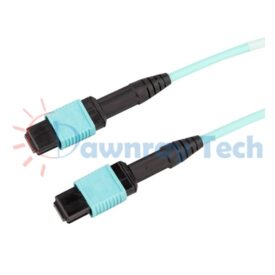 10m (32.81ft) MPO 12-fiber Multi Mode Fiber Patch Cord OM3 Female/MPO/UPC-Female/MPO/UPC Type A 50/125μm LSZH 3.0mm