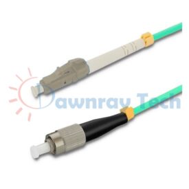 Cordón de parcheo de fibra óptica Multimodo LC-FC Símplex 10m (32.81pies) OM4 LC/UPC-FC/UPC 50/125μm LSZH 2.0mm