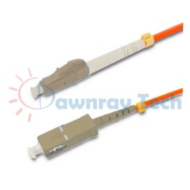 Cordón de parcheo de fibra óptica Multimodo LC-SC Símplex 3m (9.84pies) OM1 LC/UPC-SC/UPC 62.5/125μm LSZH 2.0mm