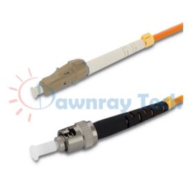 Cordón de parcheo de fibra óptica Multimodo LC-ST Símplex 10m (32.81pies) OM1 LC/UPC-ST/UPC 62.5/125μm LSZH 2.0mm