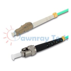 Cordón de parcheo de fibra óptica Multimodo LC-ST Símplex 1m (3.28pies) OM4 LC/UPC-ST/UPC 50/125μm LSZH 2.0mm