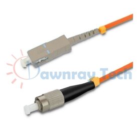 Cordón de parcheo de fibra óptica Multimodo SC-FC Símplex 10m (32.81pies) OM1 SC/UPC-FC/UPC 62.5/125μm LSZH 2.0mm