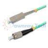 Cordón de parcheo de fibra óptica Multimodo SC-FC Símplex 30m (98.43pies) OM4 SC/UPC-FC/UPC 50/125μm LSZH 2.0mm