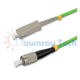 Cordón de parcheo de fibra óptica Multimodo SC-FC Símplex 20m (65.62pies) OM5 SC/UPC-FC/UPC 50/125μm LSZH 2.0mm