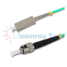Cordón de parcheo de fibra óptica Multimodo SC-ST Símplex 1m (3.28pies) OM4 SC/UPC-ST/UPC 50/125μm LSZH 2.0mm