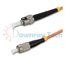 Cordón de parcheo de fibra óptica Multimodo ST-FC Símplex 1m (3.28pies) OM1 ST/UPC-FC/UPC 62.5/125μm LSZH 2.0mm